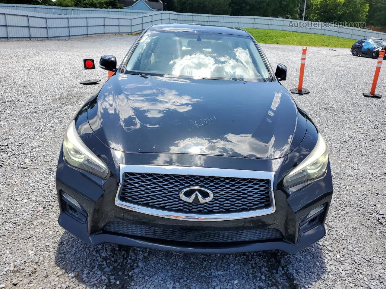 2014 Infiniti Q50 Base Black vin: JN1BV7AR5EM682487