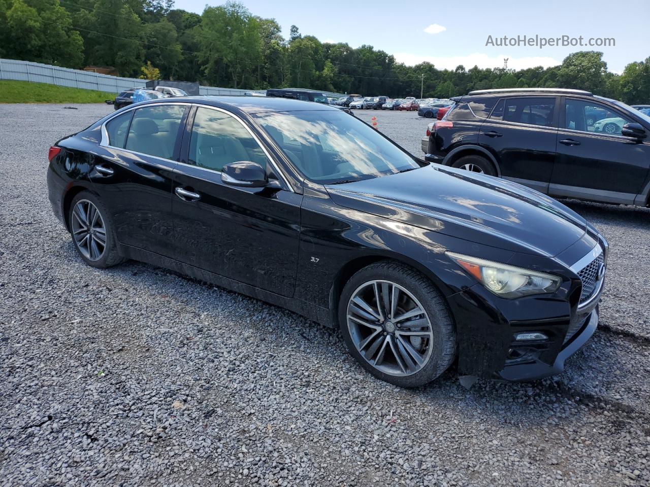 2014 Infiniti Q50 Base Black vin: JN1BV7AR5EM682487