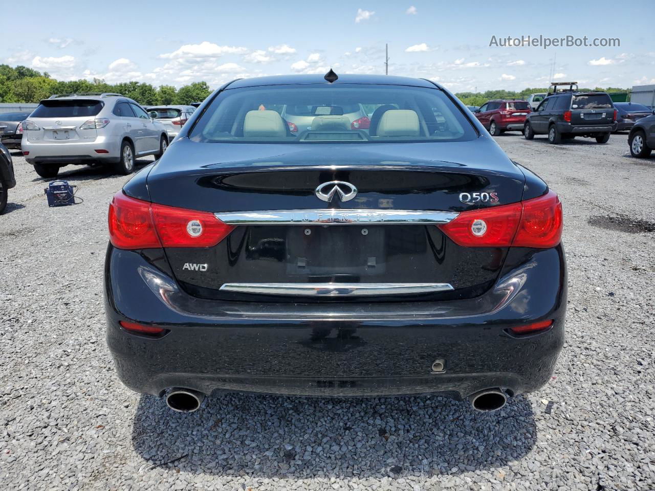 2014 Infiniti Q50 Base Black vin: JN1BV7AR5EM682487