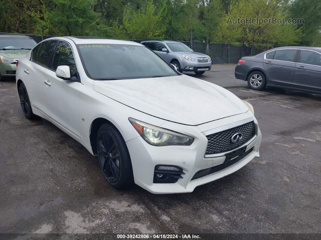 2014 Infiniti Q50 Sport Белый vin: JN1BV7AR5EM683526