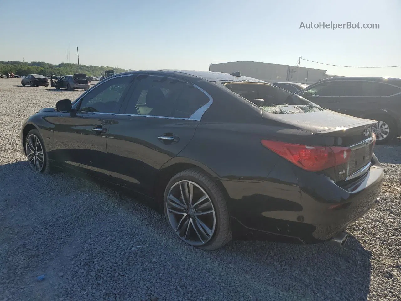 2014 Infiniti Q50 Base Black vin: JN1BV7AR5EM684949