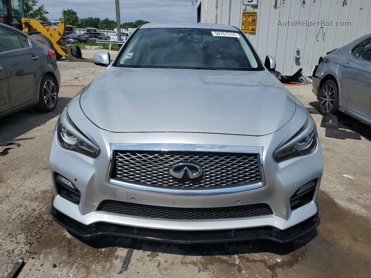 2014 Infiniti Q50 Base Silver vin: JN1BV7AR5EM686460