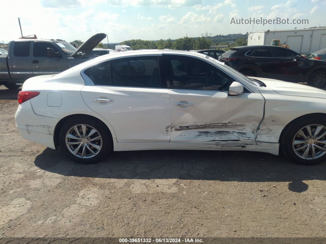 2014 Infiniti Q50 Premium Белый vin: JN1BV7AR5EM692873