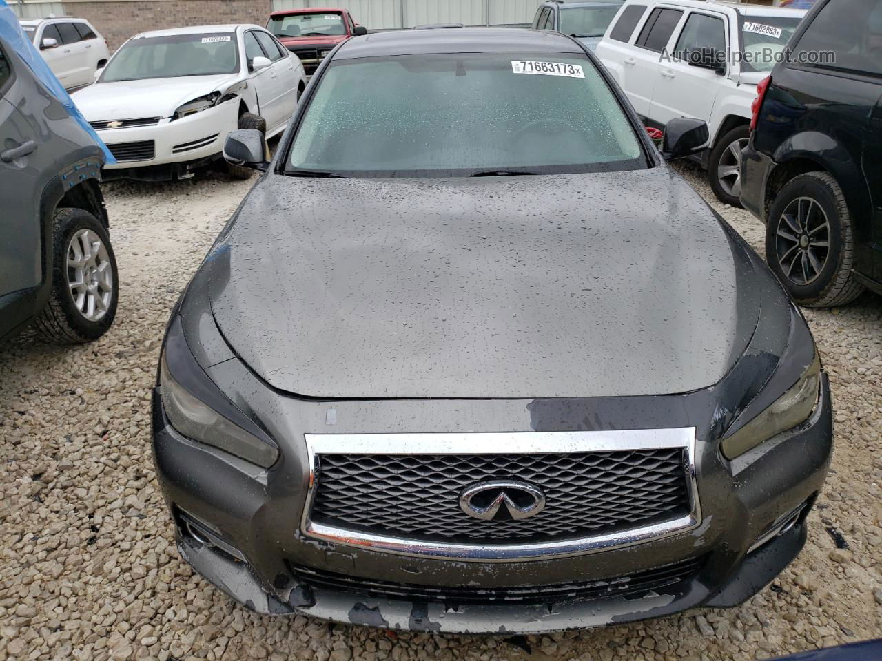 2014 Infiniti Q50 Base Угольный vin: JN1BV7AR5EM701295