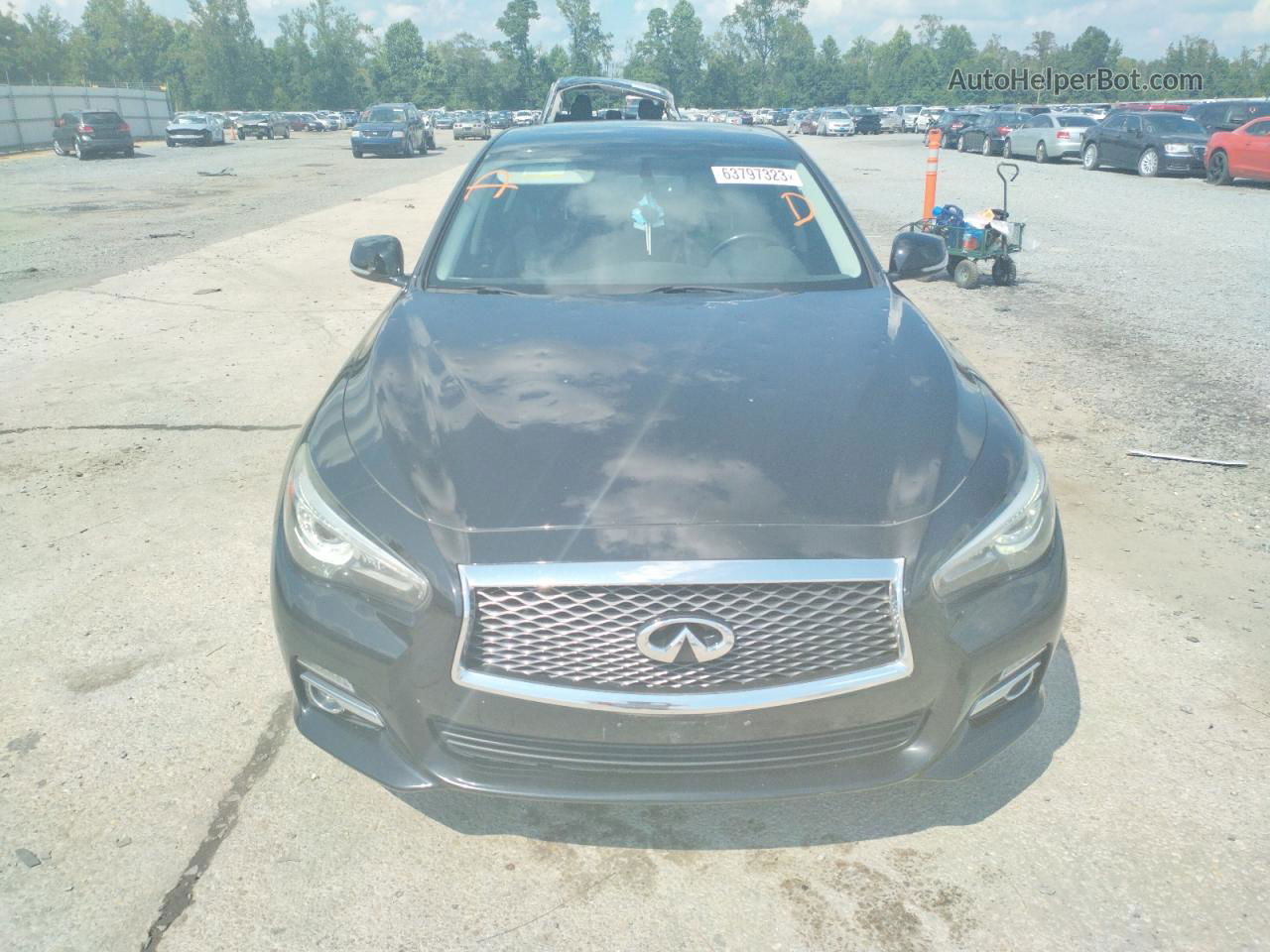 2015 Infiniti Q50 Base Черный vin: JN1BV7AR5FM390615