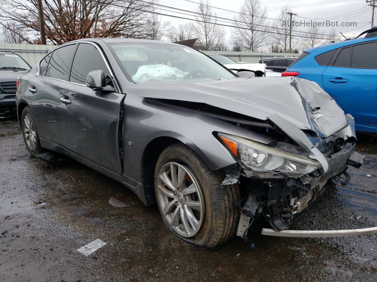 2015 Infiniti Q50 Base Gray vin: JN1BV7AR5FM391182