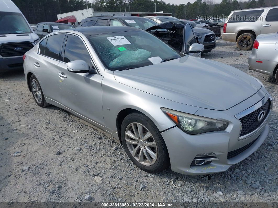 2015 Infiniti Q50 Premium Silver vin: JN1BV7AR5FM395877