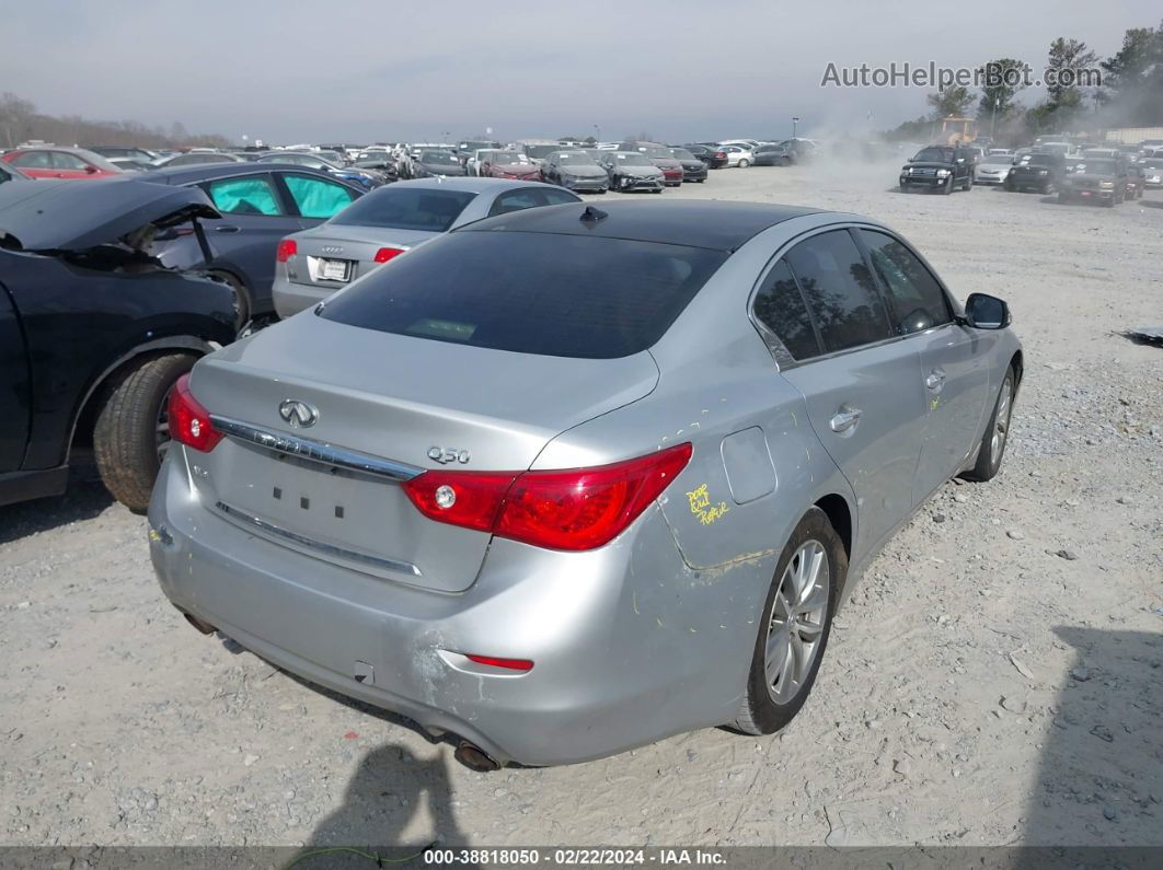 2015 Infiniti Q50 Premium Silver vin: JN1BV7AR5FM395877