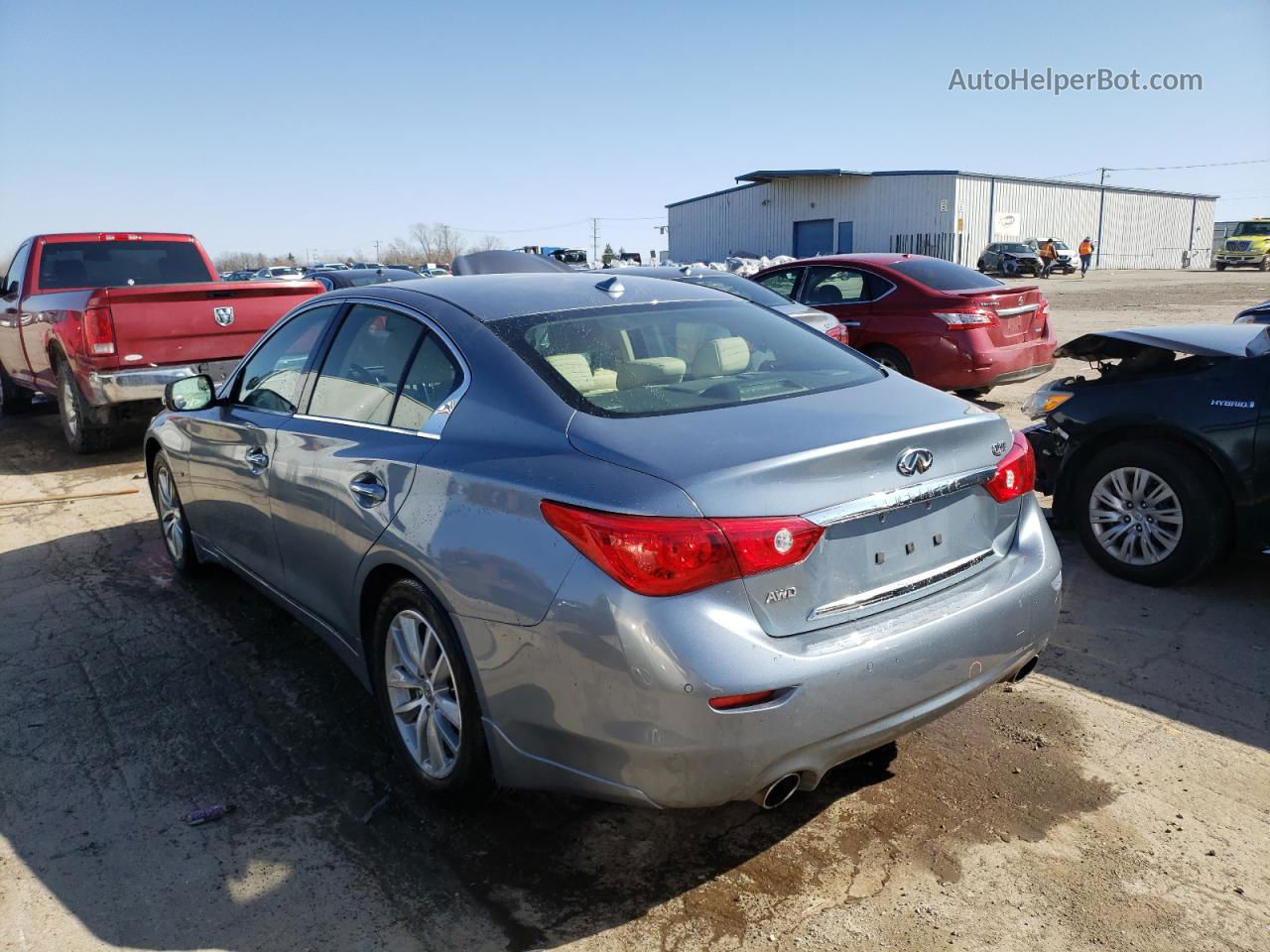 2015 Infiniti Q50 Base Teal vin: JN1BV7AR5FM396348