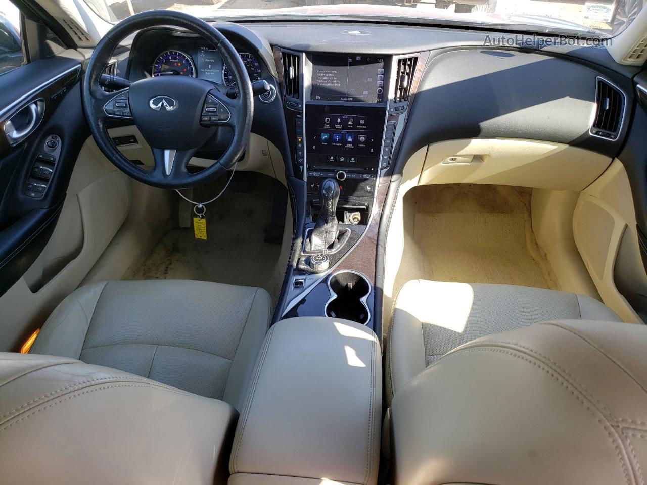 2015 Infiniti Q50 Base Бирюзовый vin: JN1BV7AR5FM396348