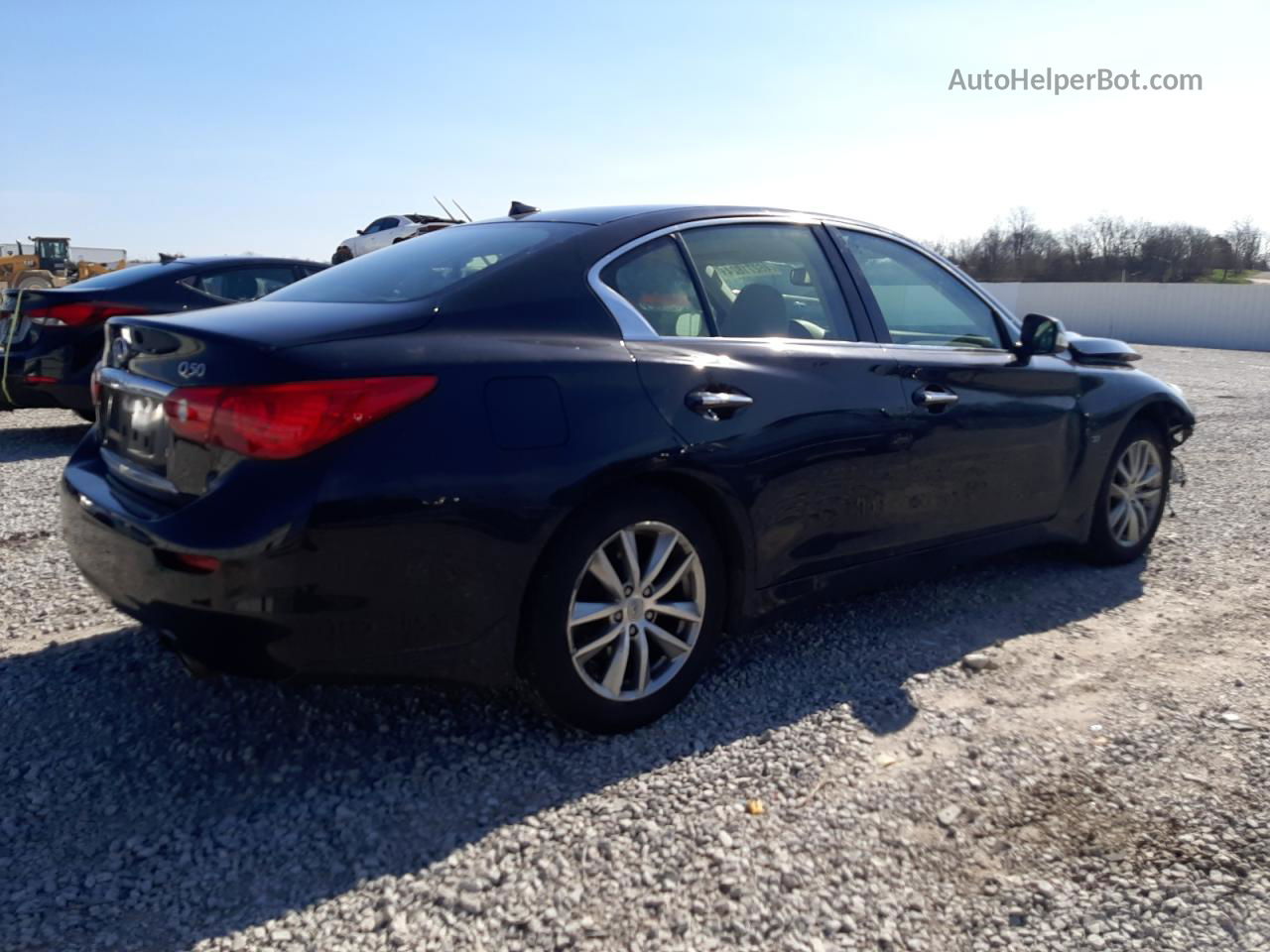 2015 Infiniti Q50 Base Black vin: JN1BV7AR5FM402553