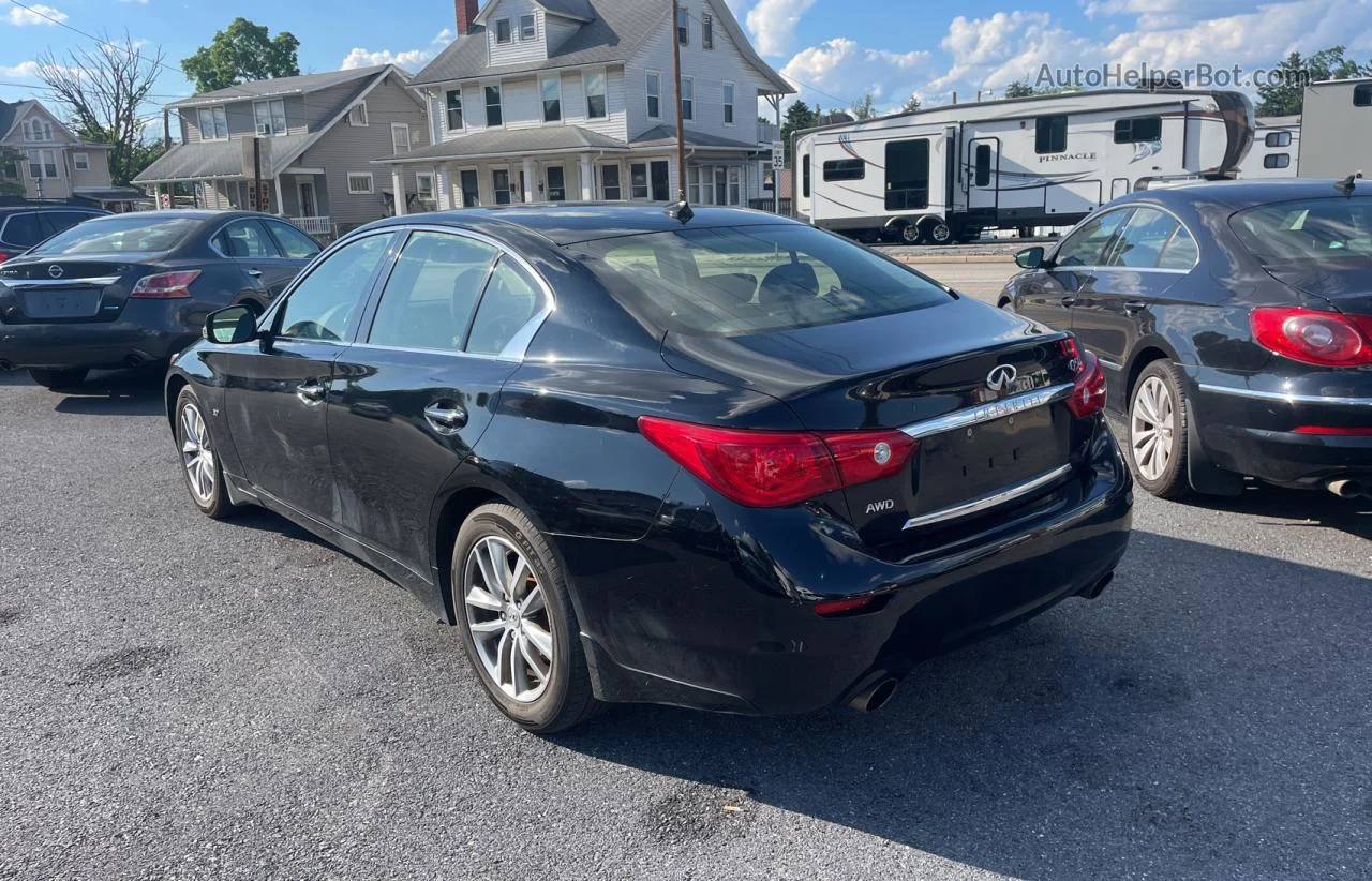 2015 Infiniti Q50 Base Black vin: JN1BV7AR5FM404724