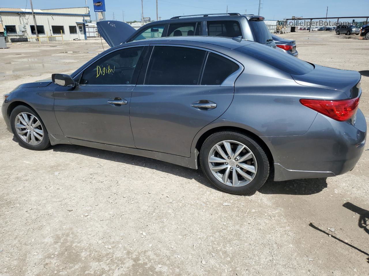 2015 Infiniti Q50 Base Gray vin: JN1BV7AR5FM412581