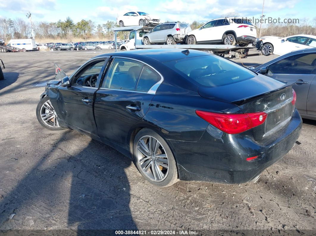 2015 Infiniti Q50 Sport Black vin: JN1BV7AR5FM415982