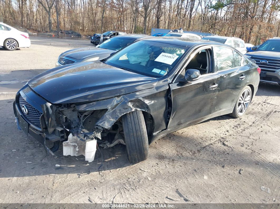 2015 Infiniti Q50 Sport Black vin: JN1BV7AR5FM415982