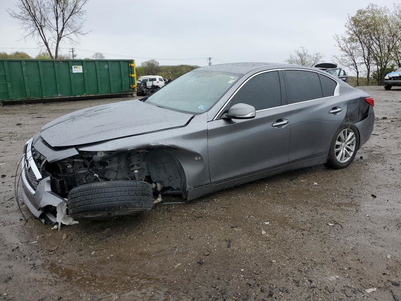 2015 Infiniti Q50 Base Gray vin: JN1BV7AR5FM416971