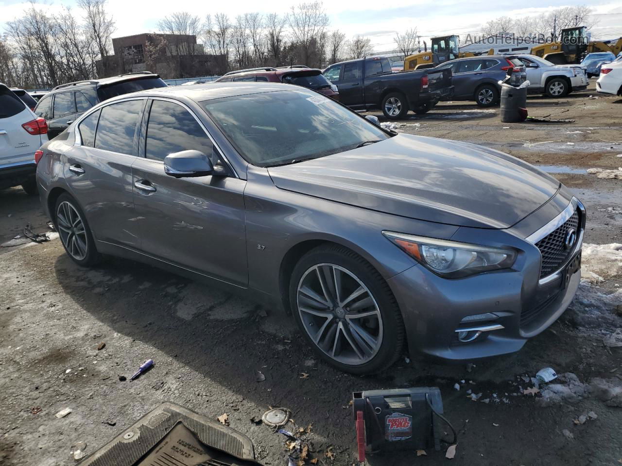 2014 Infiniti Q50 Base Серый vin: JN1BV7AR6EM680473