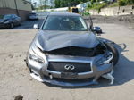 2014 Infiniti Q50 Base Gray vin: JN1BV7AR6EM682417