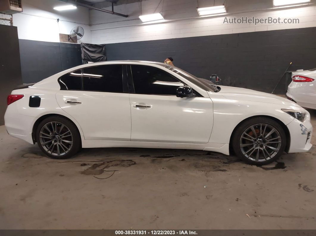 2014 Infiniti Q50 Premium White vin: JN1BV7AR6EM684118