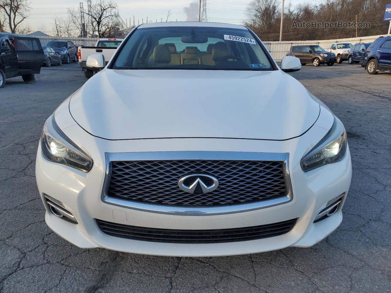 2014 Infiniti Q50 Base White vin: JN1BV7AR6EM685222