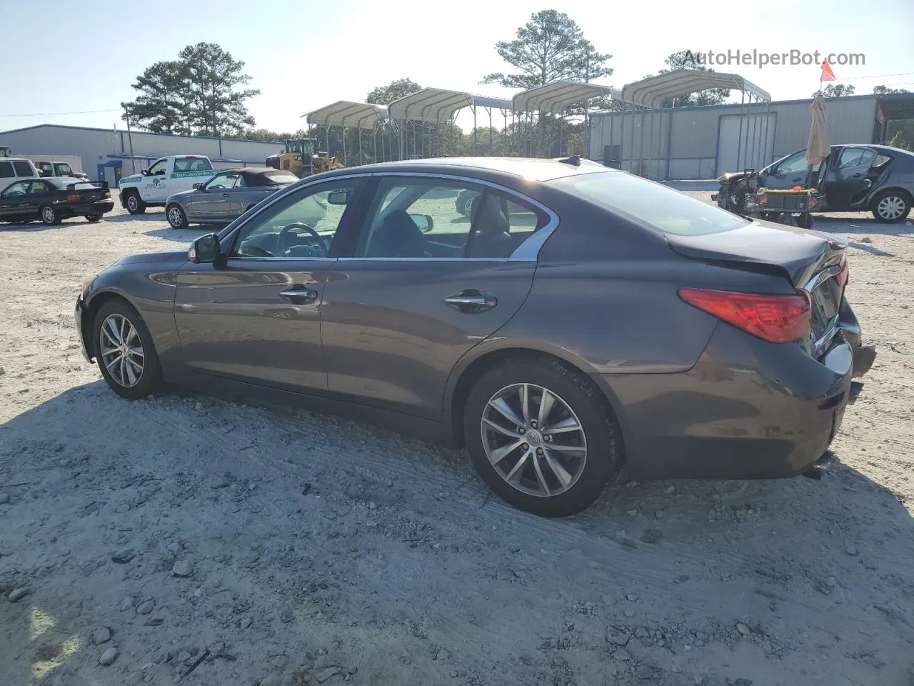 2014 Infiniti Q50 Base Brown vin: JN1BV7AR6EM688587