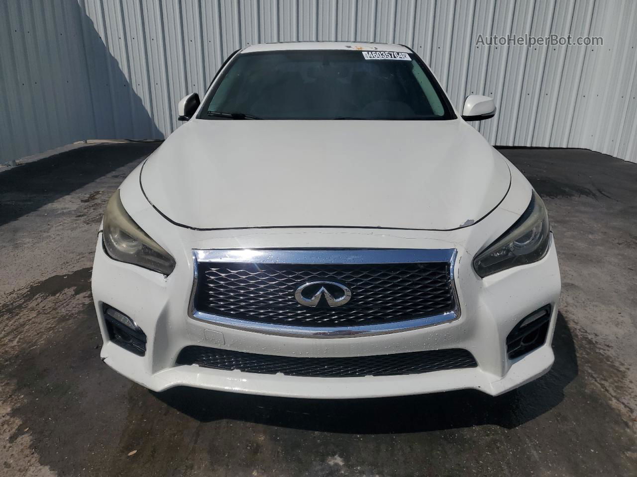 2014 Infiniti Q50 Base White vin: JN1BV7AR6EM689237