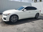 2014 Infiniti Q50 Base White vin: JN1BV7AR6EM689237