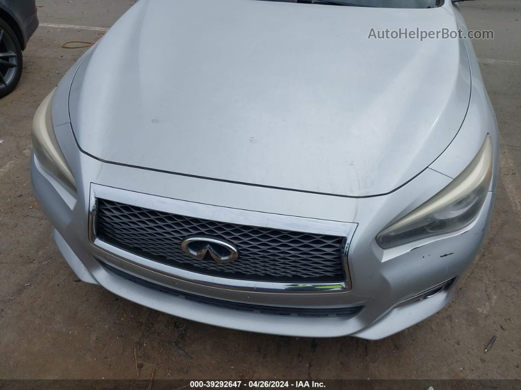 2014 Infiniti Q50 Premium Silver vin: JN1BV7AR6EM689965