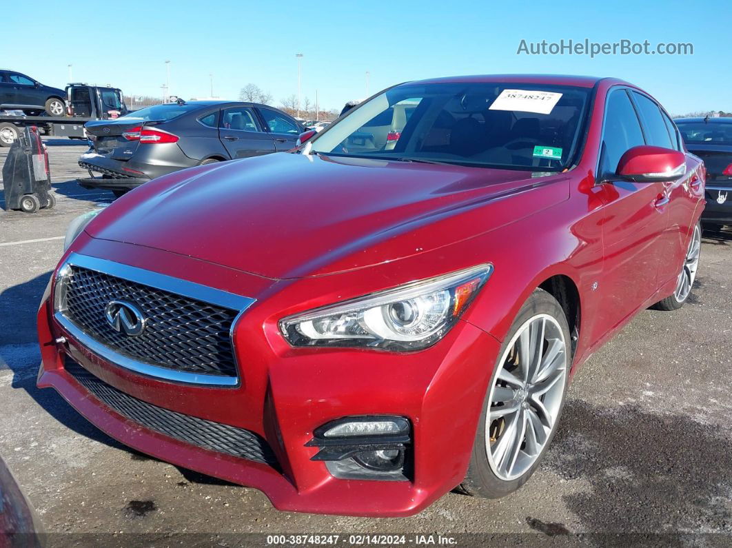 2014 Infiniti Q50 Premium Темно-бордовый vin: JN1BV7AR6EM693644