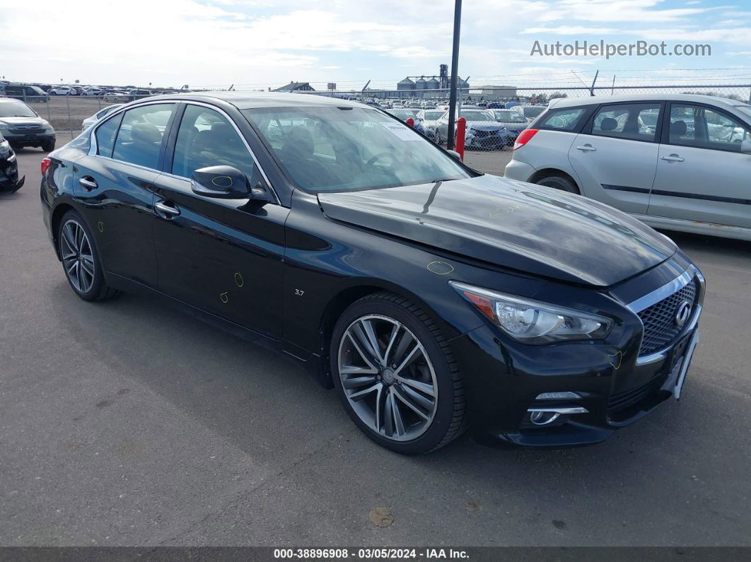 2014 Infiniti Q50 Premium Черный vin: JN1BV7AR6EM699945