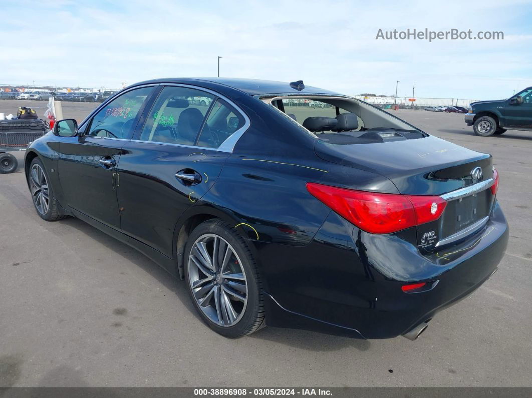 2014 Infiniti Q50 Premium Black vin: JN1BV7AR6EM699945