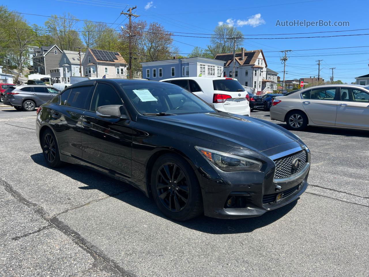 2014 Infiniti Q50 Base Черный vin: JN1BV7AR6EM706375