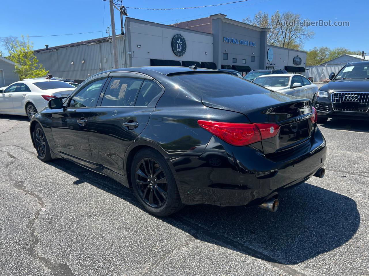 2014 Infiniti Q50 Base Black vin: JN1BV7AR6EM706375