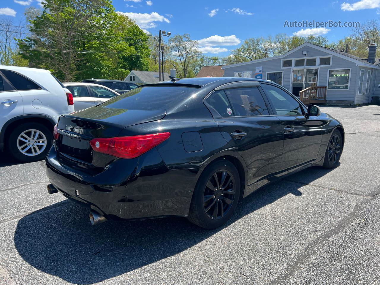 2014 Infiniti Q50 Base Black vin: JN1BV7AR6EM706375