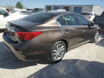 2014 Infiniti Q50 Base Коричневый vin: JN1BV7AR6EM707493