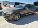 2014 Infiniti Q50 Base Brown vin: JN1BV7AR6EM707493