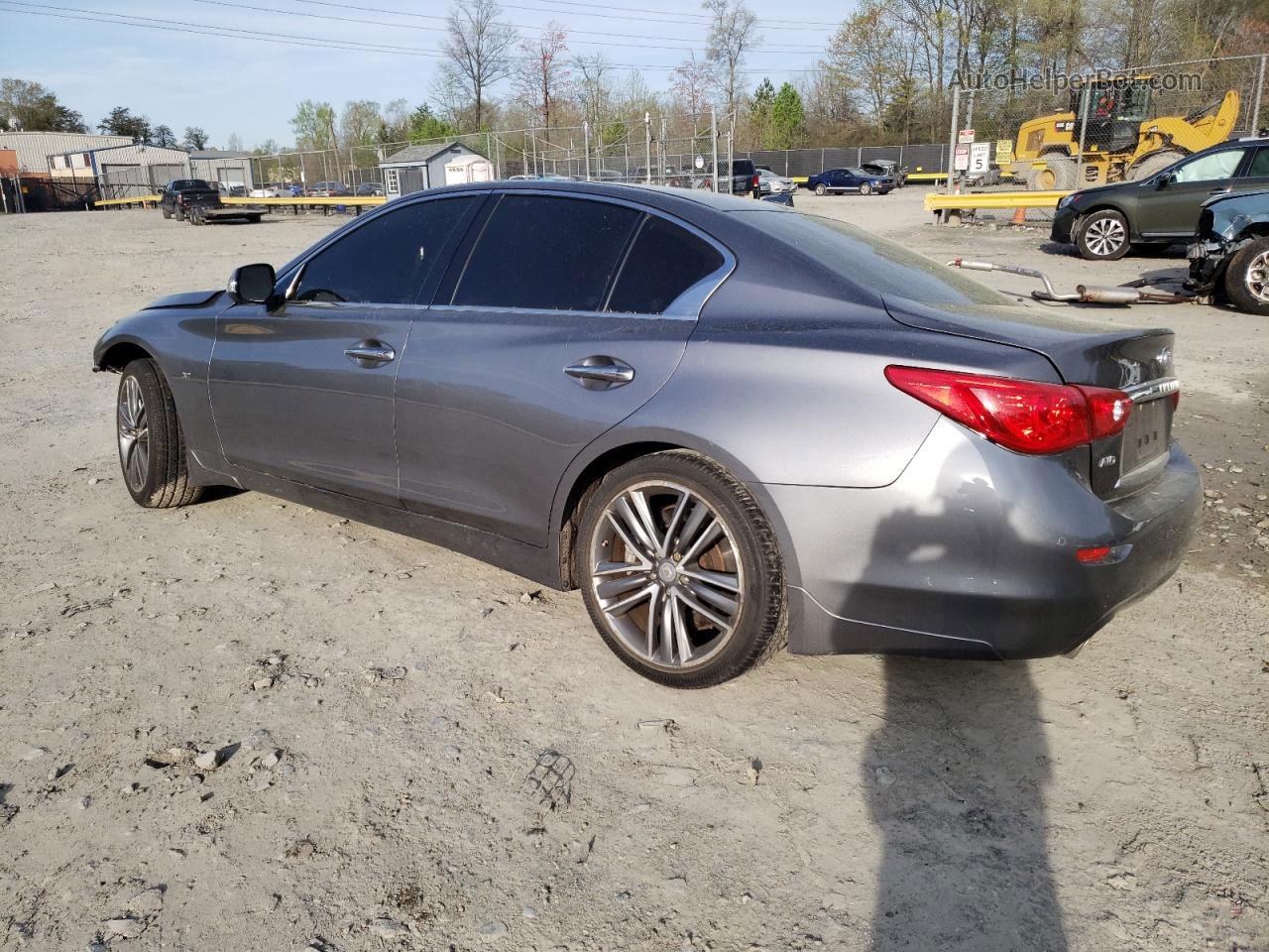 2015 Infiniti Q50 Base Gray vin: JN1BV7AR6FM394477