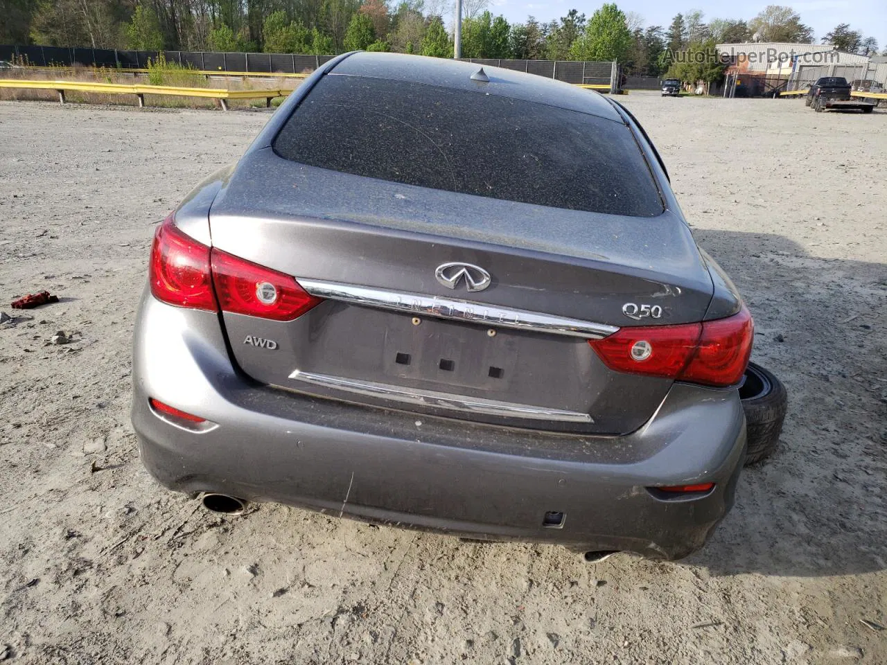 2015 Infiniti Q50 Base Gray vin: JN1BV7AR6FM394477