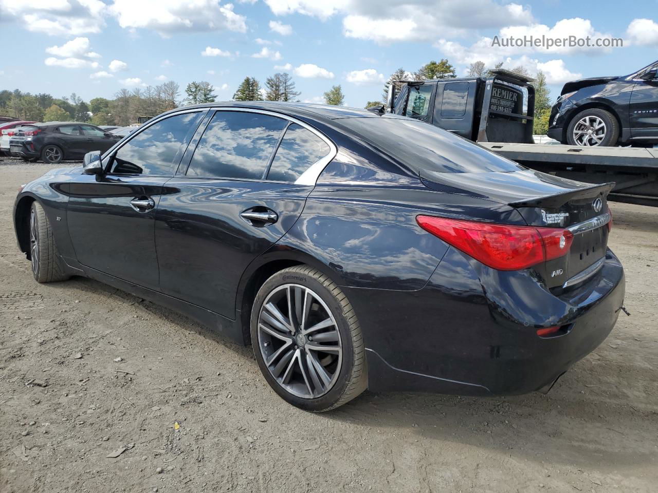 2015 Infiniti Q50 Base Black vin: JN1BV7AR6FM397833