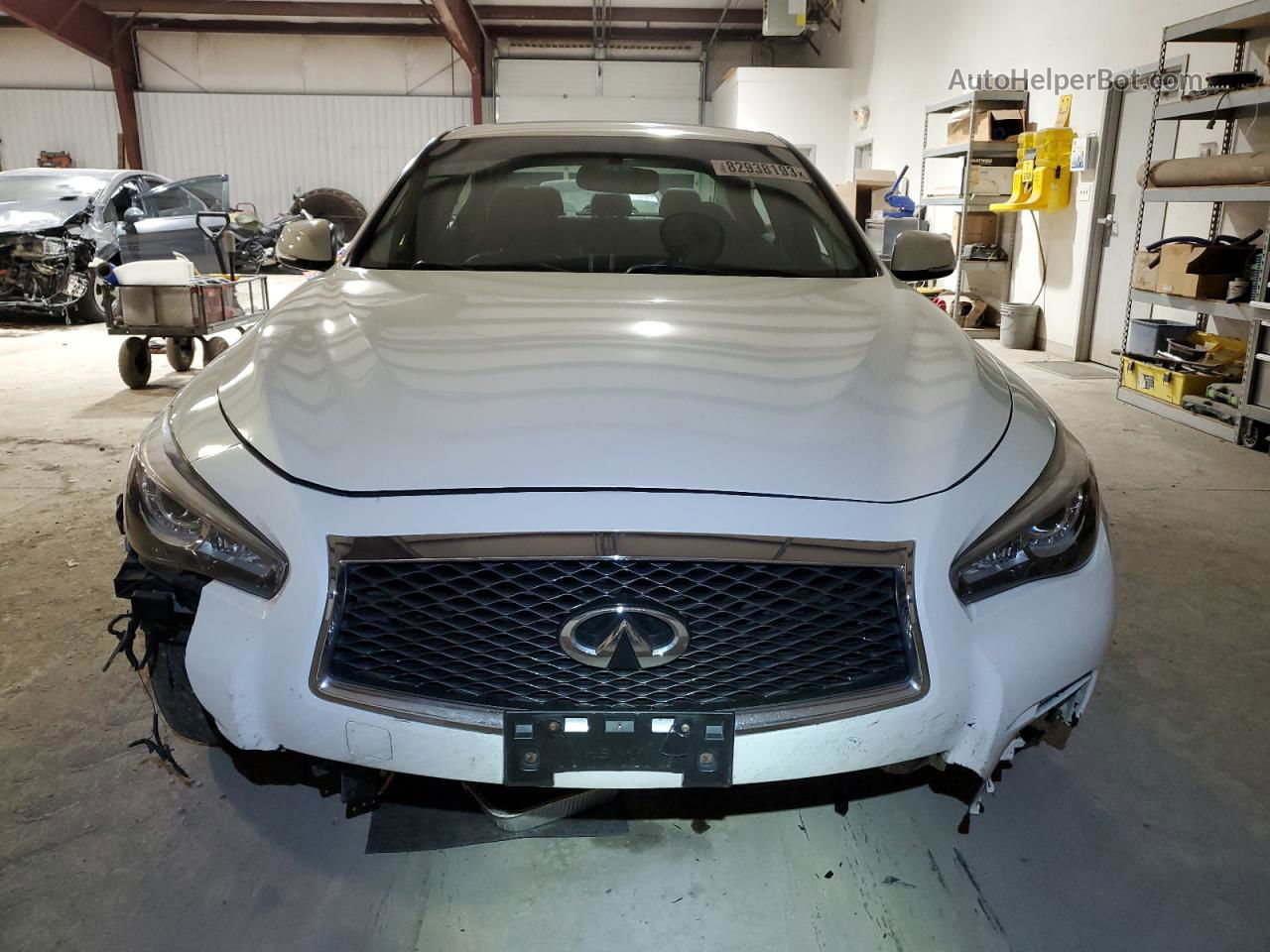 2015 Infiniti Q50 Base White vin: JN1BV7AR6FM397962