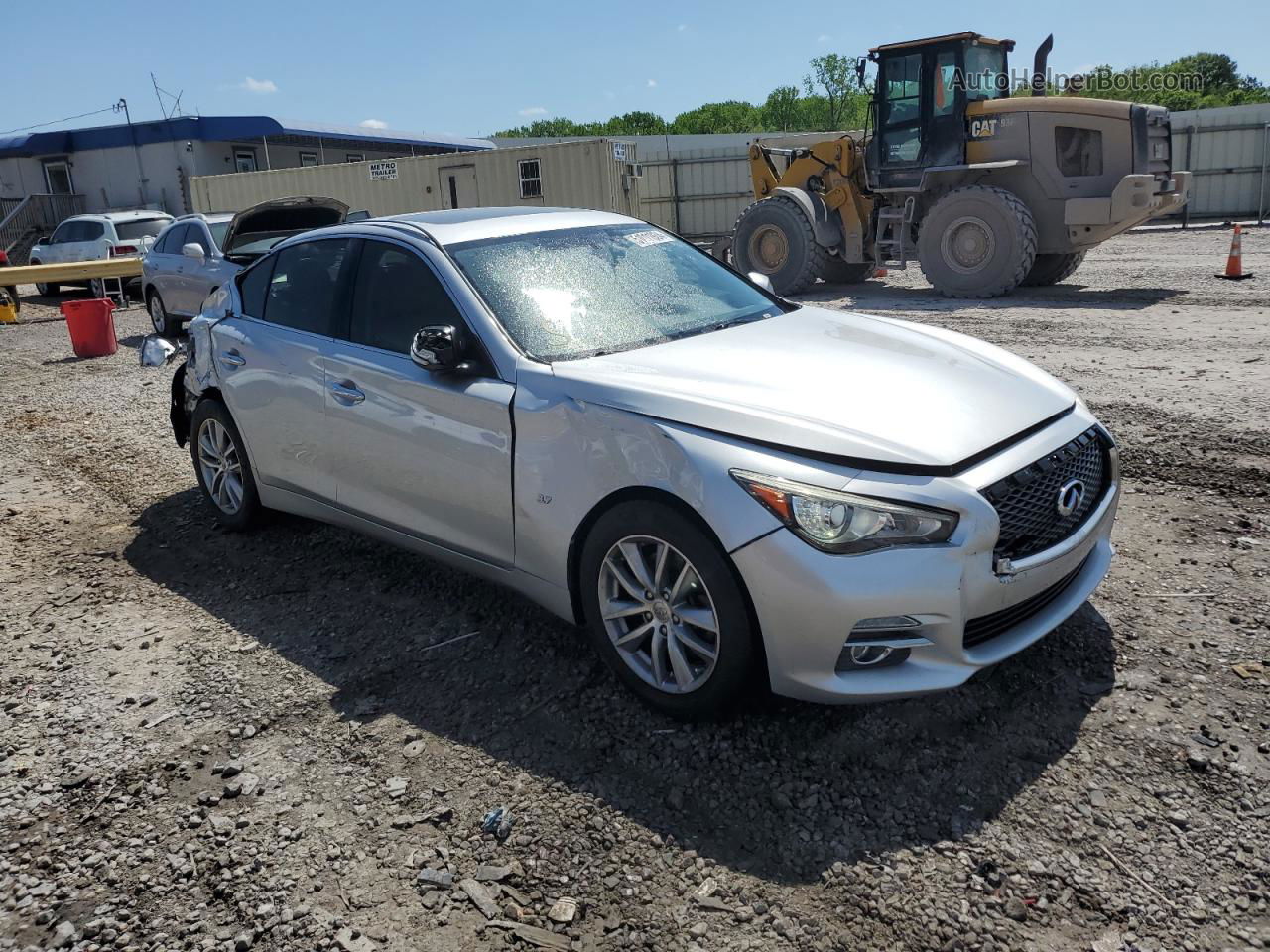 2015 Infiniti Q50 Base Silver vin: JN1BV7AR6FM401427