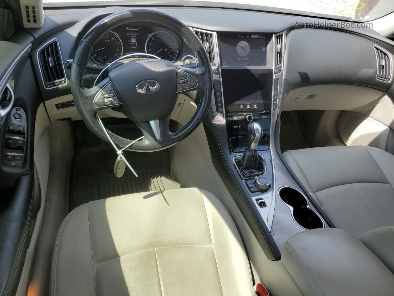 2015 Infiniti Q50 Base Серебряный vin: JN1BV7AR6FM401427