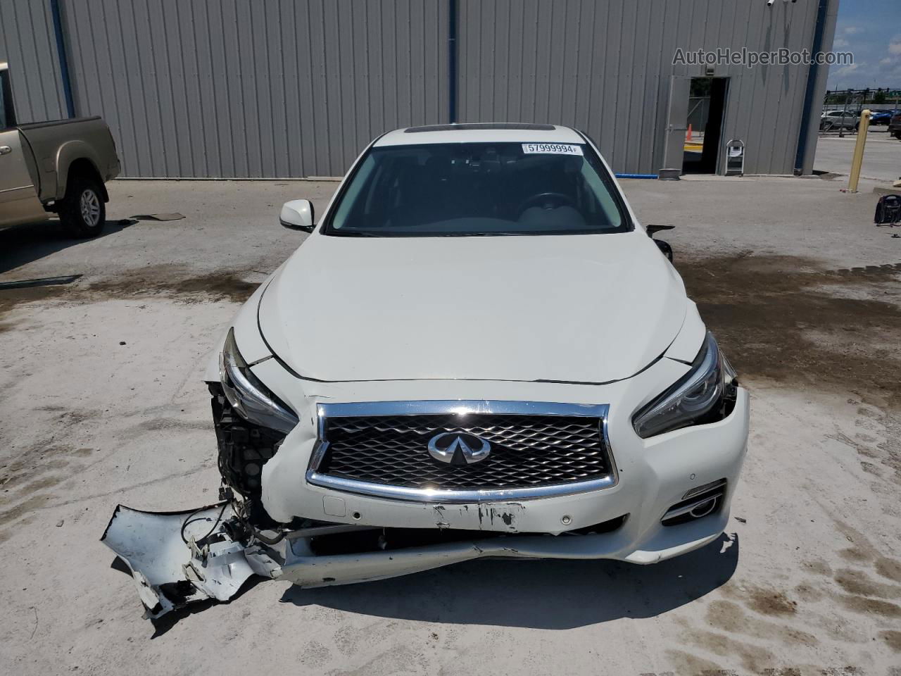 2015 Infiniti Q50 Base Белый vin: JN1BV7AR6FM402240