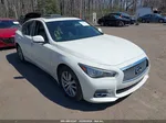 2015 Infiniti Q50 Premium White vin: JN1BV7AR6FM416882