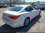 2015 Infiniti Q50 Premium White vin: JN1BV7AR6FM416882