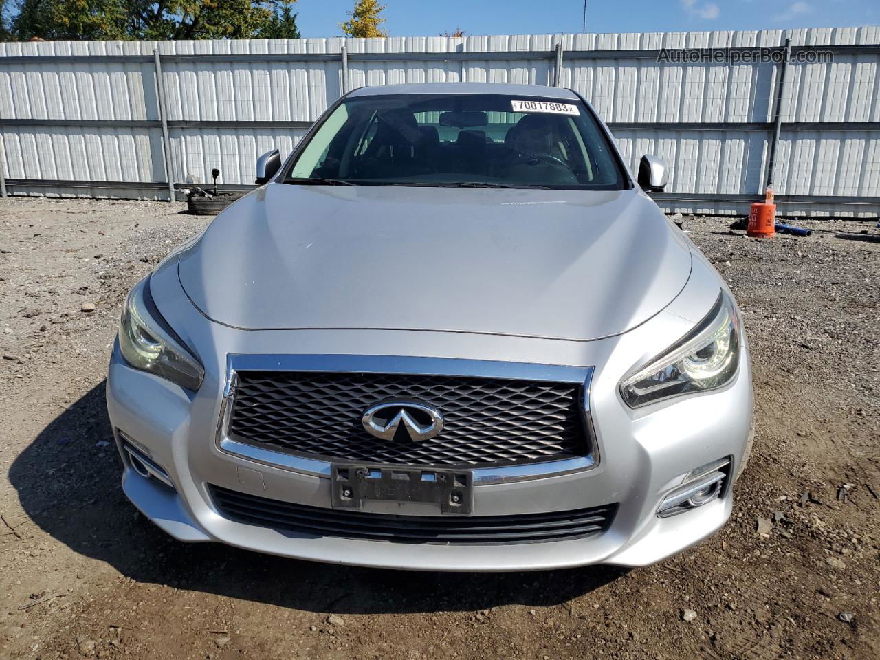 2015 Infiniti Q50 Base Silver vin: JN1BV7AR6FM420236