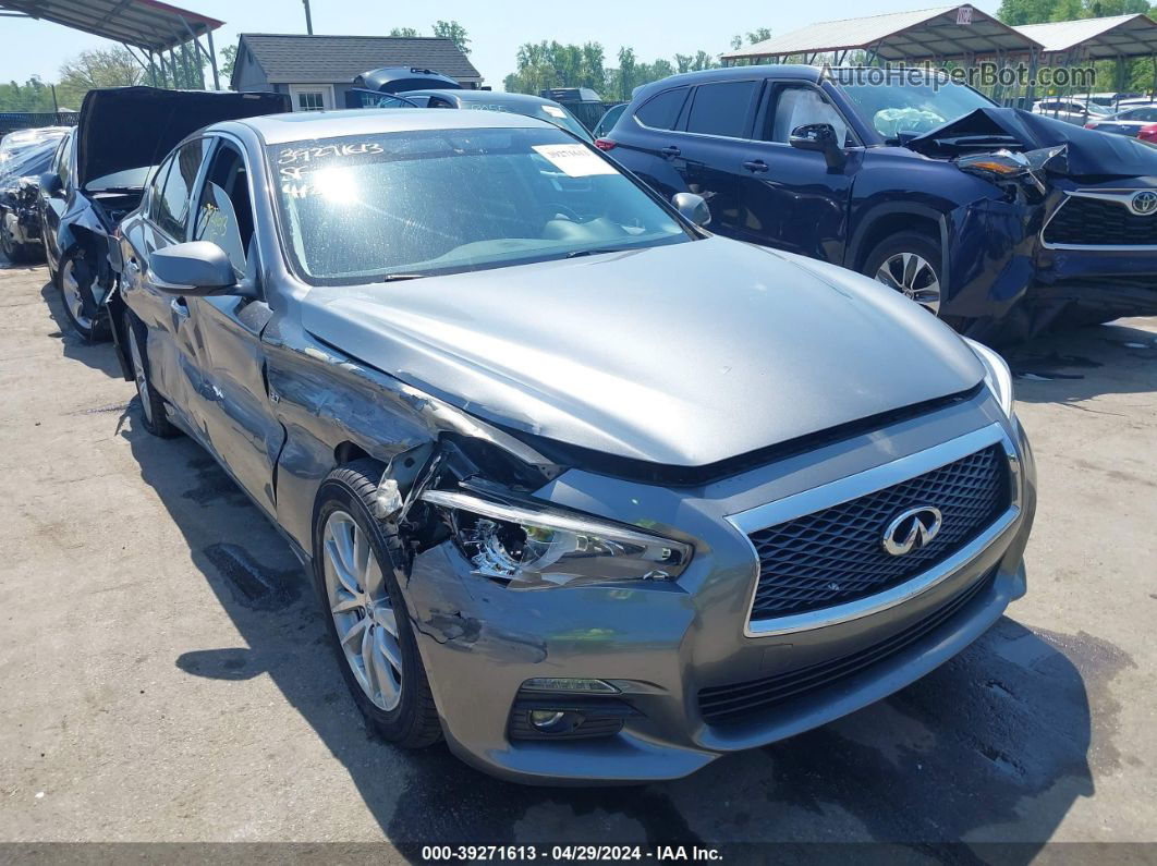 2015 Infiniti Q50 Premium Gray vin: JN1BV7AR6FM423346