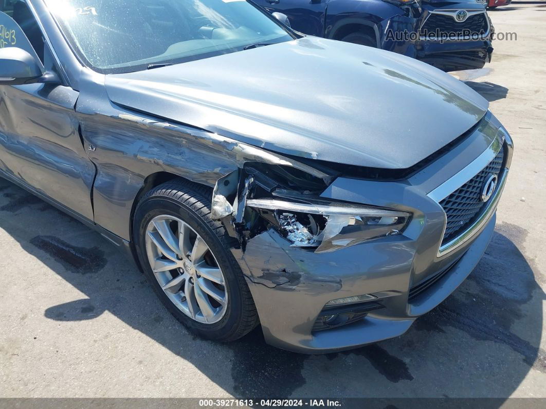 2015 Infiniti Q50 Premium Gray vin: JN1BV7AR6FM423346