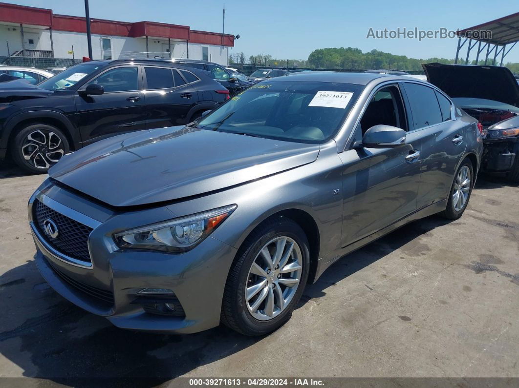 2015 Infiniti Q50 Premium Gray vin: JN1BV7AR6FM423346