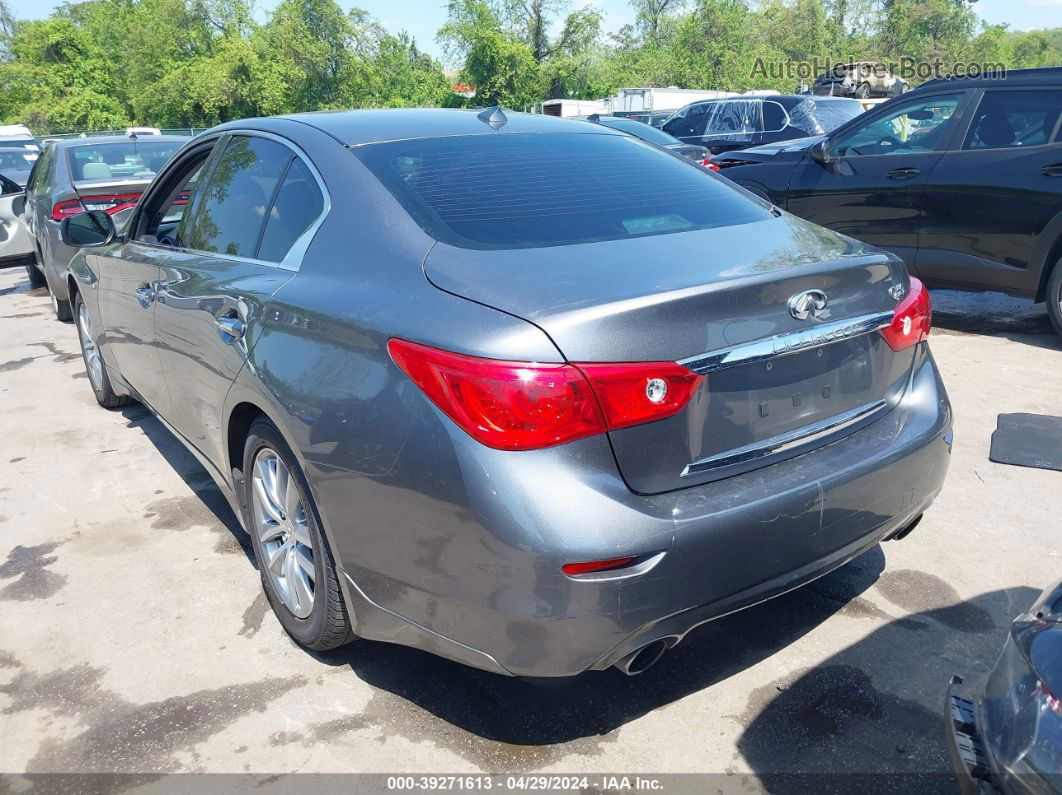 2015 Infiniti Q50 Premium Gray vin: JN1BV7AR6FM423346